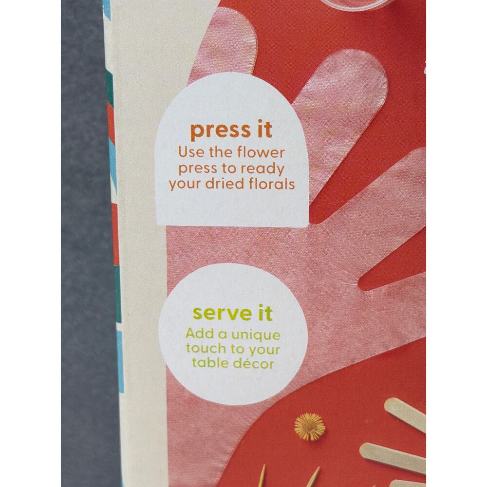 Pressed Flowers Resin Coaster DIY Art Kit - Mondo Llama New in Box - Picture 6 of 8